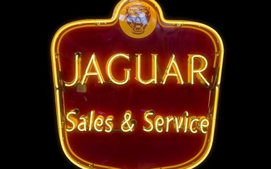 Jaguar Sales & Service Neon Sign
