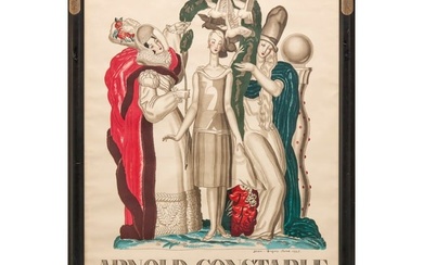 Jean Dupas, large color lithograph, 1928