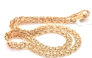 Jewellery Chain Chain graduated X-bracelet with bar 18K 17,0g lengt...