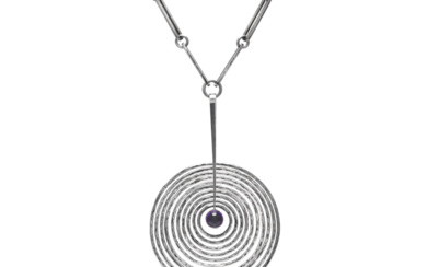 Jewellery Pendant/Chain GEORG JENSEN, pendant with chain, no 143, sterli...