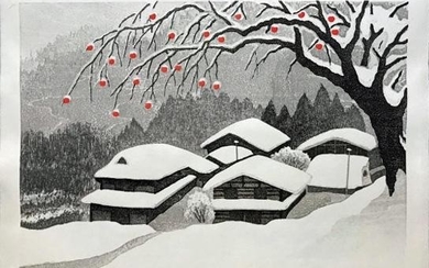 Kazuyuki Ohtsu (B - 1935): Village In Snow