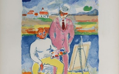 Kees Van Dongen - Vlaminck et Derain a Chatou, 1949