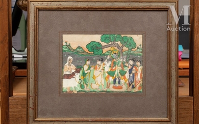 Krishna à la flûte Inde, fin du XIXe siècle... - Lot 446 - Millon