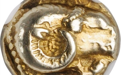 LESBOS. Mytilene. EL Hecte (Hekte), ca. 521-478 B.C. NGC VF. Scratches.