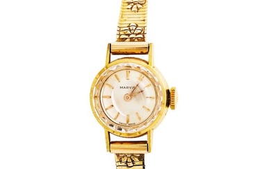 Ladies Gold Watch-Marvin Brand with