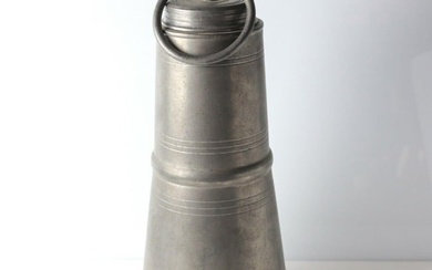 Large Bell Form 18th Century German Pewter Jug Tankard. Three touch marks