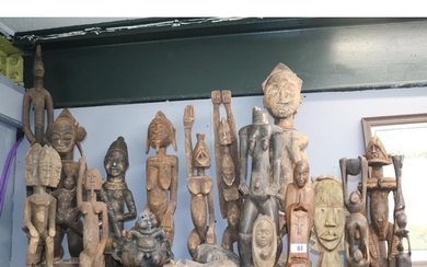 Large Collection of Ethnographic African tribal ancestral ca...