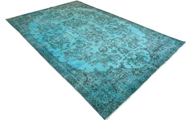 Large Turquoise vintage √ Certificate √ Cleaned - Rug - 304 cm - 195 cm