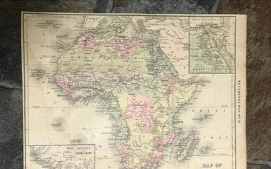 Late 19th Century Reference Map of Africa