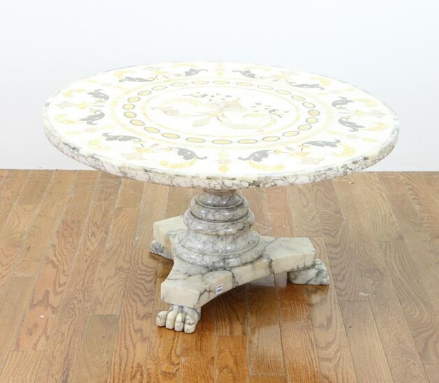 Late 19th/Early 20thC Italian Mosaic Inlaid Table