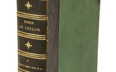 Legge (W. Vincent). A History of the Birds of Ceylon, 1st edition, 1880
