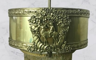 Liberty chandelier with bronze friezes - Brass, Bronze - Early 20th century