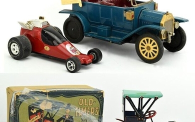 Lot 3 Vintage Metal Toy Cars
