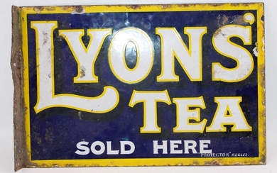 Lot details An original Lyons Tea wall mounted double...