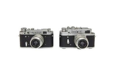 Lotto di due macchine fotografiche Sovietiche/Russe