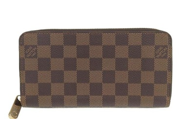 Louis Vuitton LOUIS VUITTON Damier Ebene Zippy Wallet Round Zipper Long N41661
