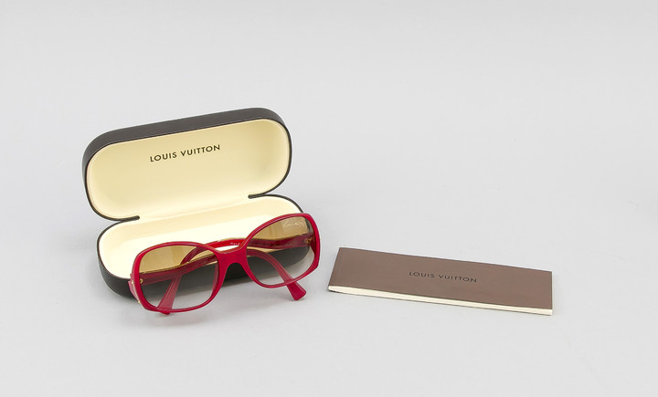 Louis-Vuitton Sonnenbrille, Frankreich, 20. Jh., Referenz-Nr.: Z0075E. Rotes...