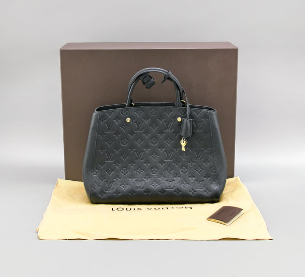 Louis Vuitton handbag model Montaigne MM (Monogram Empreinte),...