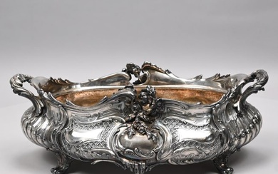Louis XV Style Silverplate Centerpiece/ Jardiniere
