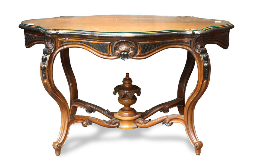 Louis XVI style turtle top table