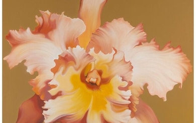Lowell Nesbitt (1933-1993) Orchid on Gold, 1972