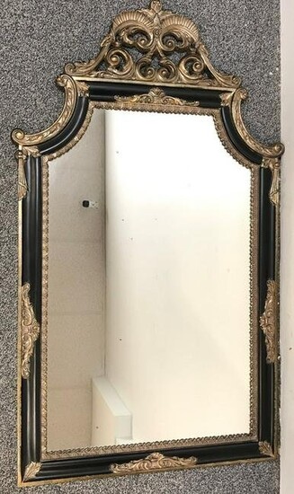 MODERN EUROPEAN STYLE CARVED WOOD WALL MIRROR