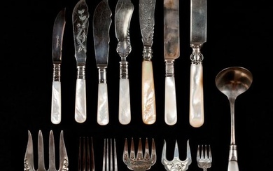 MOTHER-OF-PEARL HANDLED FLATWARE SERVICE