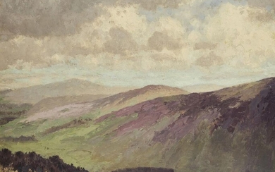 Mabel Young, British 1889-1974 - Moorland; oil on board, signed lower left 'Mabel Young', 51 x 60 cm (ARR)