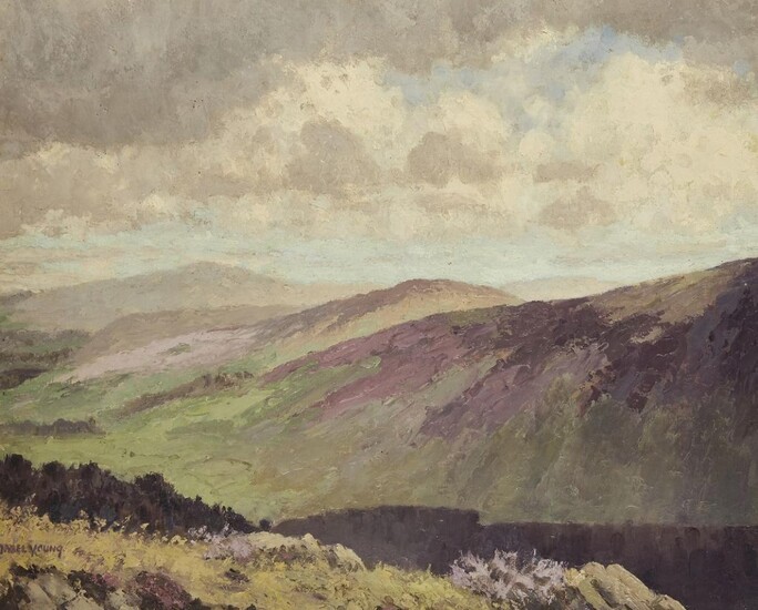 Mabel Young, British 1889-1974 - Moorland; oil on board, signed lower left 'Mabel Young', 51 x 60 cm (ARR)