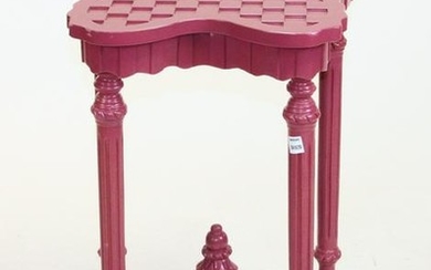 MacKenzie-Childs Pink Painted Butterfly Table