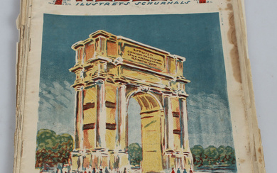 Magazines "Nedēļa" (13 pcs.) First half of 20th century. 32.5x25 cm