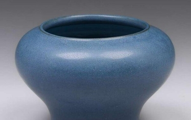 Marblehead Pottery Matte Blue Vase c1910