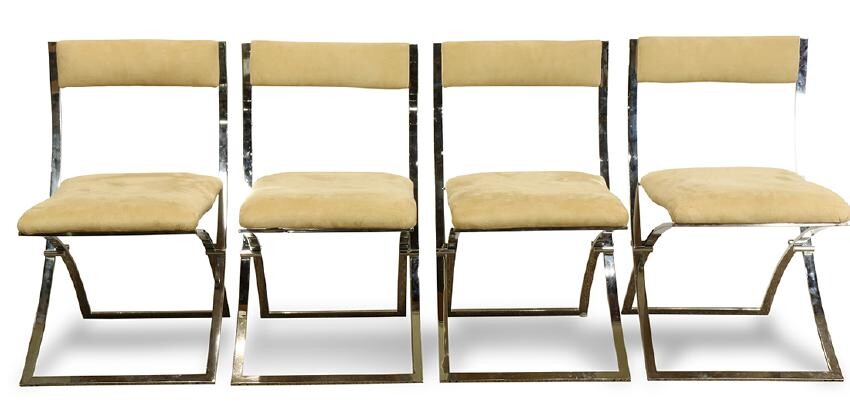 Marcello Cuneo for Mobel Italia folding side chairs