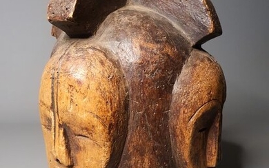 Mask - Wood - Ngontang Ntumu Mask - Fang - Gabon - 30 cm