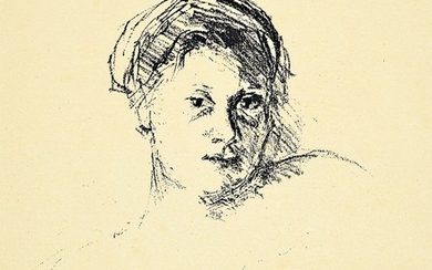 Max Beckmann, 1884-1950, portrait of Minna Beckmann,...