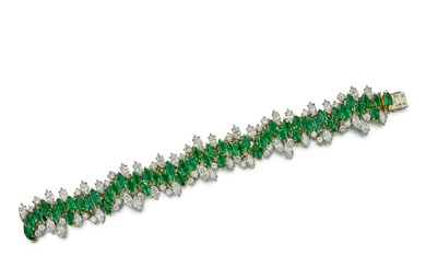 Mellerio Emerald and Diamond Bracelet | Mellerio | 祖母綠 配...