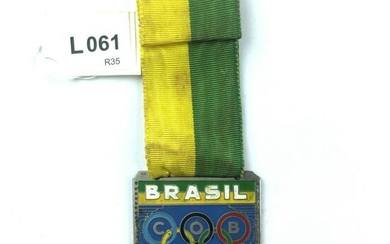 Metal and enamel medal