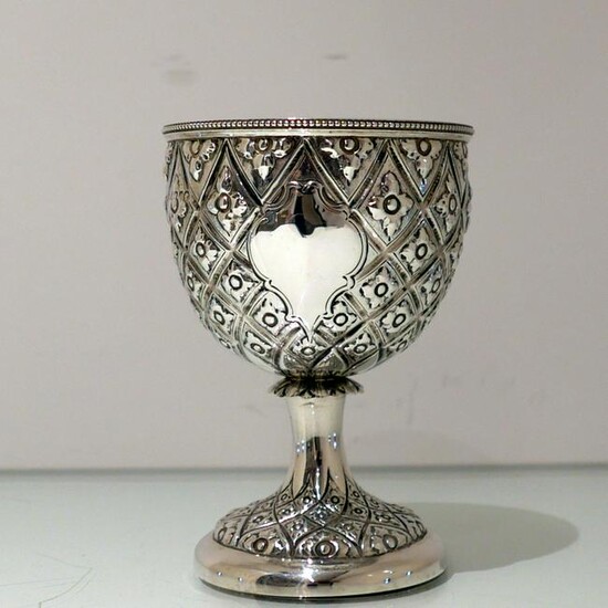 Mid 19th Century Antique Victorian Sterling Silver Wine