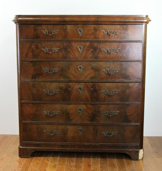 Mid 19thC Classical Empire Linen Chest