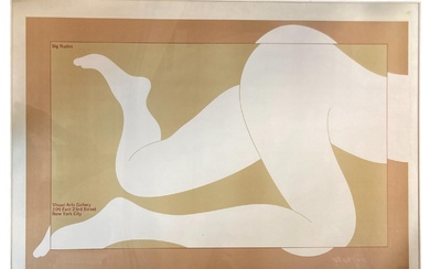 Milton GLASER (1929-2020) «Big Nude» Affiche originale, 1968 61 x 94 cm Bon état On...