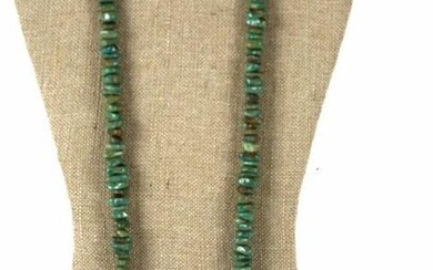 NATIVE AMERICAN 26" TURQUOISE NECKLACE