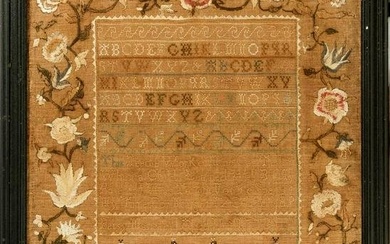 NEEDLEWORK SAMPLER BY BETSY MANSFIELD, SALEM, MA DATED 1773