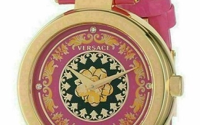 New Versace Mystique Foulard VK603 0013 Gold Tone Pink