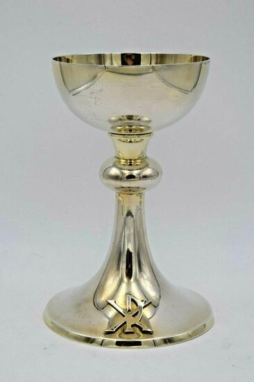 Nice Antique Chalice + All Sterling Silver + 7 5/8" ht.