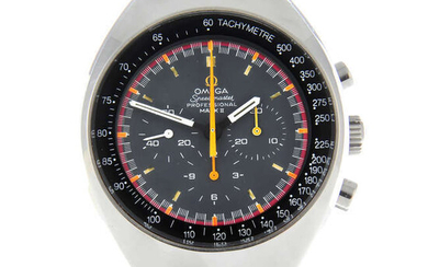 OMEGA - a stainless steel Speedmaster Mark II 'Racing dial' bracelet watch, 41mm.