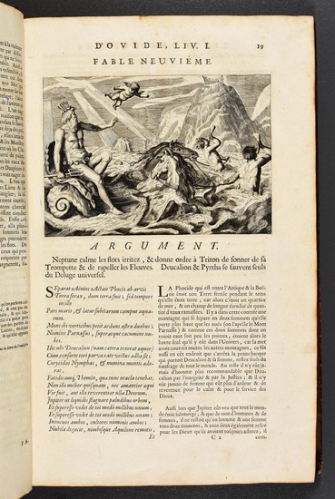 OVIDIUS NASO, Publius Les métamorphoses, en latin et françois. Amsterdam P. &. J.Blaeu, Janssonius v