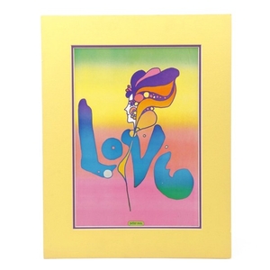 Offset Lithograph Poster of Peter Max "Love"