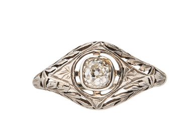 Old Mine-cut Diamond Ring