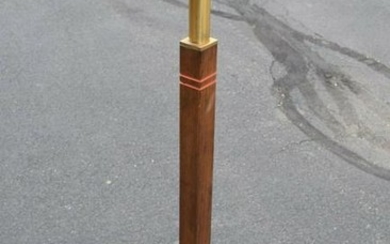 Older Brass & Wood Paschal Candlestick + 45" ht. +