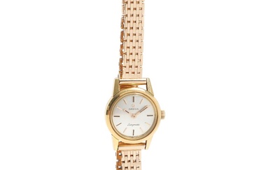 Omega A wristwatch of 14k gold. Model Ladymatic. Automatic movement. 14k gold...